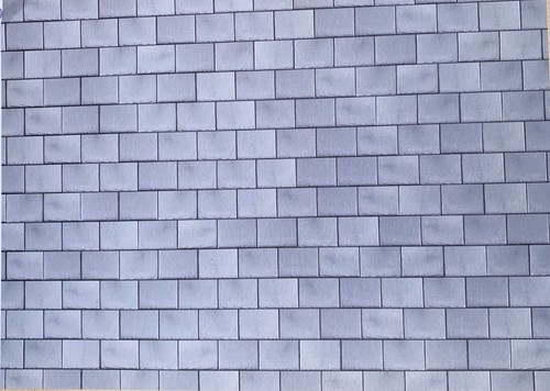 Dolls house light roof tiles - house,