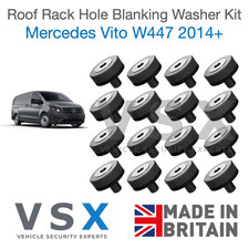 FOR MERCEDES VITO 2014+ ROOF RACK HOLE BLANKING PLUGS KIT W/ BOLTS & WASHERS