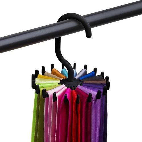 Rotating tie rack adjustable - rotating,