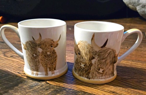 2pc ceramic highland - 2pc, cow
