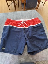 Lacoste Men's Navy/Red Swim