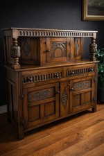 Massive Antique Carved Oak