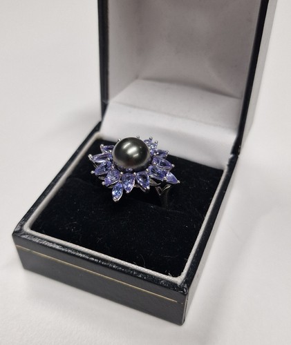 10ct white gold - 10ct, black