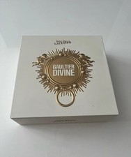 jean paul gaultier cream gold white perfume empty box aftershave men’s women’s