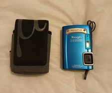 Olympus TOUGH TG-310 waterproof digital camera & case - BLUE - tested & re-set 