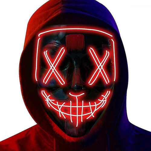 Red led purge mask light - red,