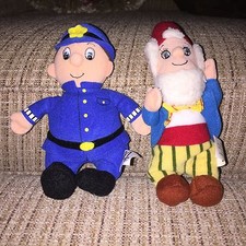 MCDONALDS NODDY PC PLOD 7" TALL & BIG EARS 9" TALL BEANIE SOFT TOY PLUSH 