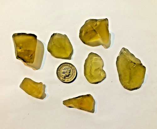 Seaglass beach tumbled amber - ,