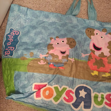 Toys R Us Plastic Bag Peppa Pig Mud Collectible Advertisement Merchandise Large