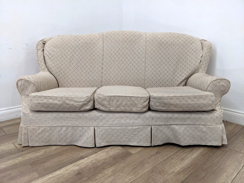 Sofa seater wingback cream - 3,