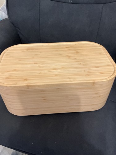 Bamboo veneer bread bin - bread,