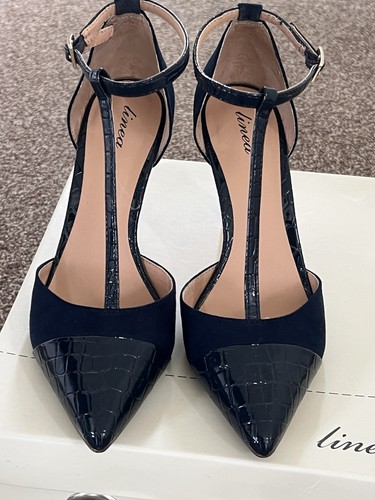 Linea ladies navy suede and - ladies,
