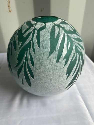 Vintage art glass - glass, turquoise