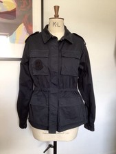 BELSTAFF Field Jacket - Washed Cotton Twill   - Blue - Size 12 - NEW