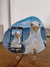Painting on Stone Hand Painted