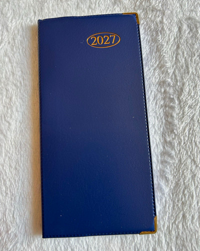 Blue slimline diary 2027 - slimline,