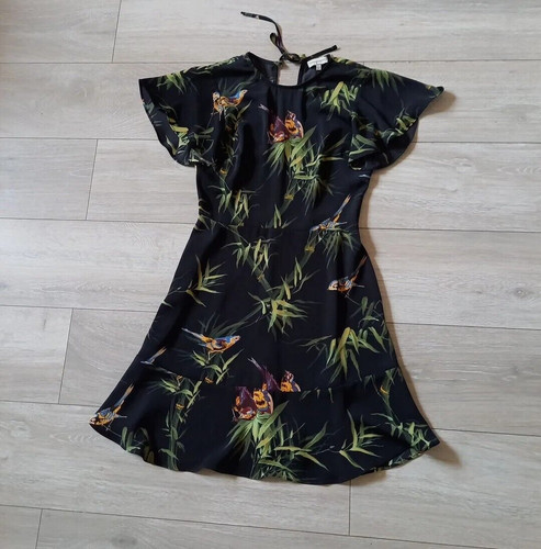 Warehouse black leaf bird - black,