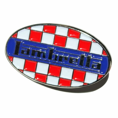 Lambretta oval enamel lapel - lambretta,