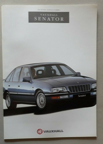 Vauxhall senator brochure 1990 - brochure,