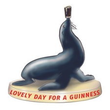 Guinness Seal Resin Figurine/ Statue 115mm x 95mm