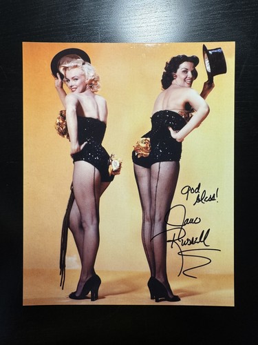 Jane russell signed 8x10 - jane,
