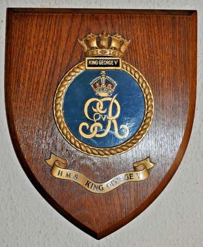 Large hms king george wall - hms,