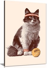 Chat Tennis Canvas Print