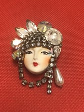 VTG ART DECO STYLE LADY HEAD