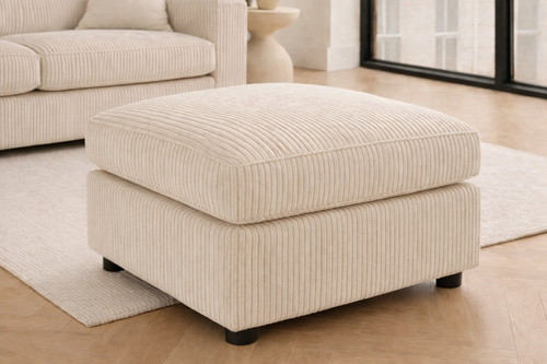 Luxury jumbo cord ottoman - luxury,
