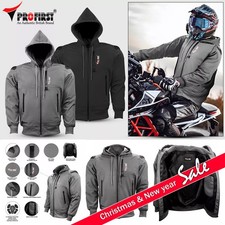 Motorbike Softshell Armour Hoodie Motorcycle Racing Protective Waterproof Jacket