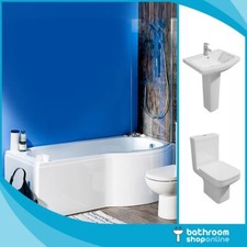 P Shaped Bathroom Suite 1700mm