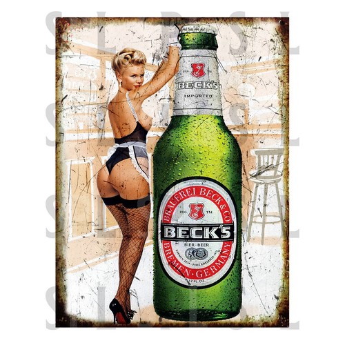 Beck bottle pin metal - pin, up