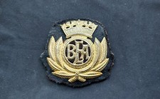 BEA Pilot's Cap Badge, British European Airways Metal/Gilt, 50's/60s Airline VGC