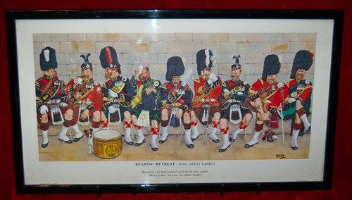 Vintage framed print - framed,