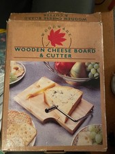 Wooden Cheese Board and Cutter in original Box - Unused