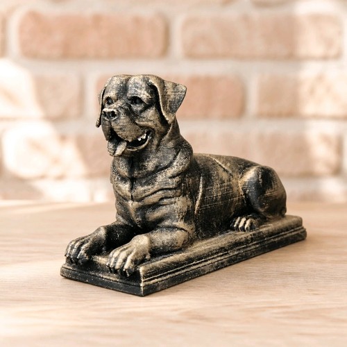 Rottweiler dog statue - rottweiler,