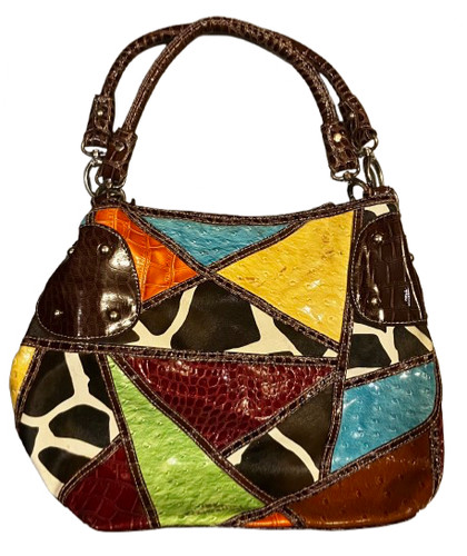 Multicolored patchwork animal