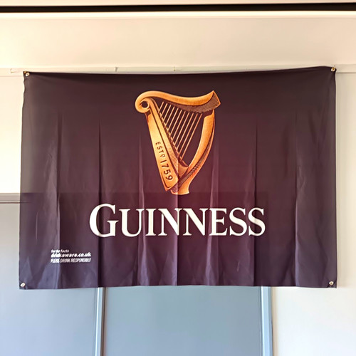 Guinness fabric banner sign - guinness,