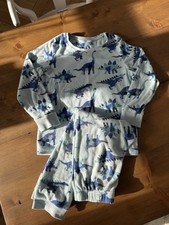 Boys Blue Fleece Dinosaur