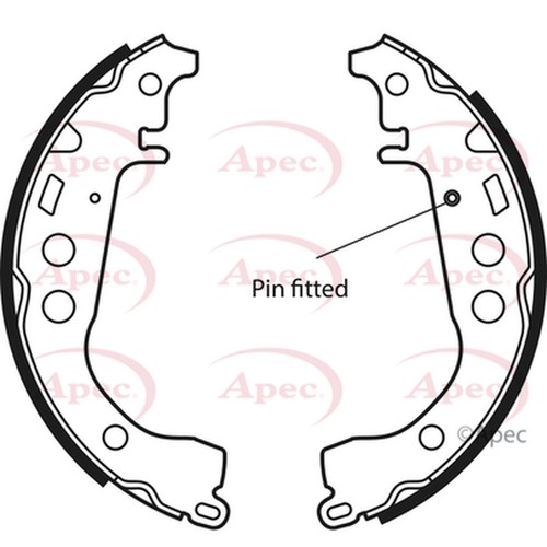 Brake shoes set for - brake, toyota