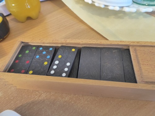 Boxed vintage dominoes