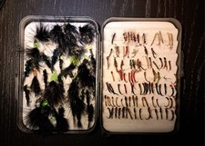 121 Vintage Fly Fishing Flies Job Lot Collection, For Trout, And Salmon.