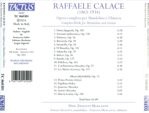 Calace mandolin guitar new - calace:,