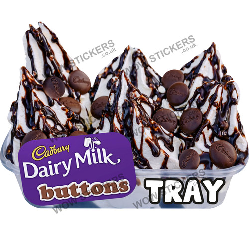 Ice cream van sticker - cream,