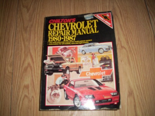 Chiltons chevy repair - chiltons,
