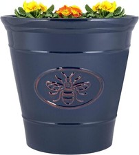 Planter Bee Rustic Blue 30cm