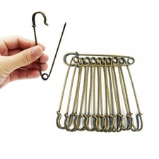 Extra Large Bronze Safety Pins Heavy Duty Fastener Kilts Blankets Skirts Crafts
