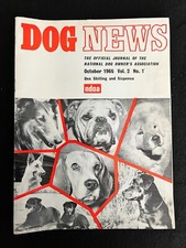 Vintage 1960s Dog News magazine Vol.2 No.1 October 1966 Dora Bryan profile