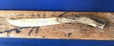 ANTIQUE mountain Sami scrimshaw letter opener BONE