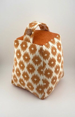 Handmade fabric doorstop - handmade,